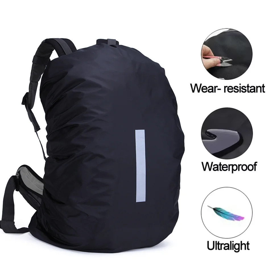 Practical Backpack Rain Shield Waterproof Dustproof Sun-protected Bag Shield Outdoor Camping Hiking Backpack Protective Cover