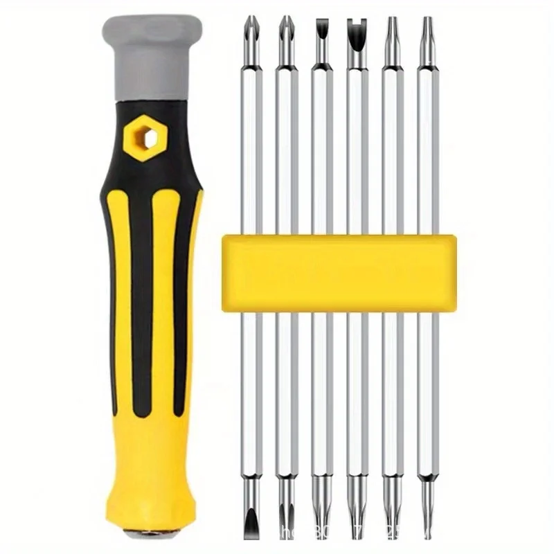 12-in-1 Screwdriver Set, Household Multifunctional Triangle Y-Shaped U-shaped Screwdriver, Phillips Small Screwdriver
