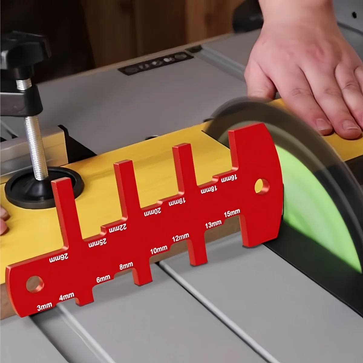 Woodworking Saw Height Gauge | Table Saw Height Depth Precise Gauge,Compact Woodworker Ruler Home Measurement Tool for Projects