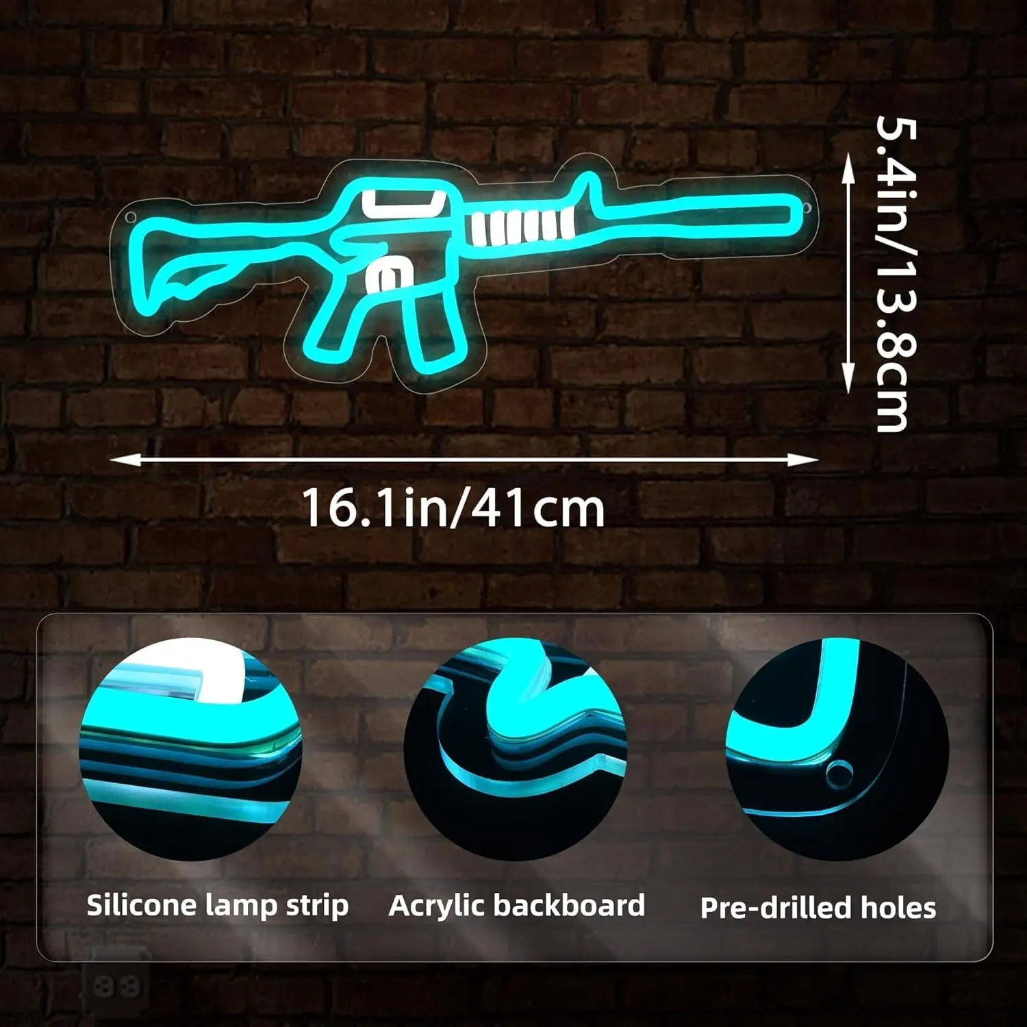 Customizable New Style LED Strip Light Neon Logo Direct Factory IP65 Hanging Bar Signs for Advertising