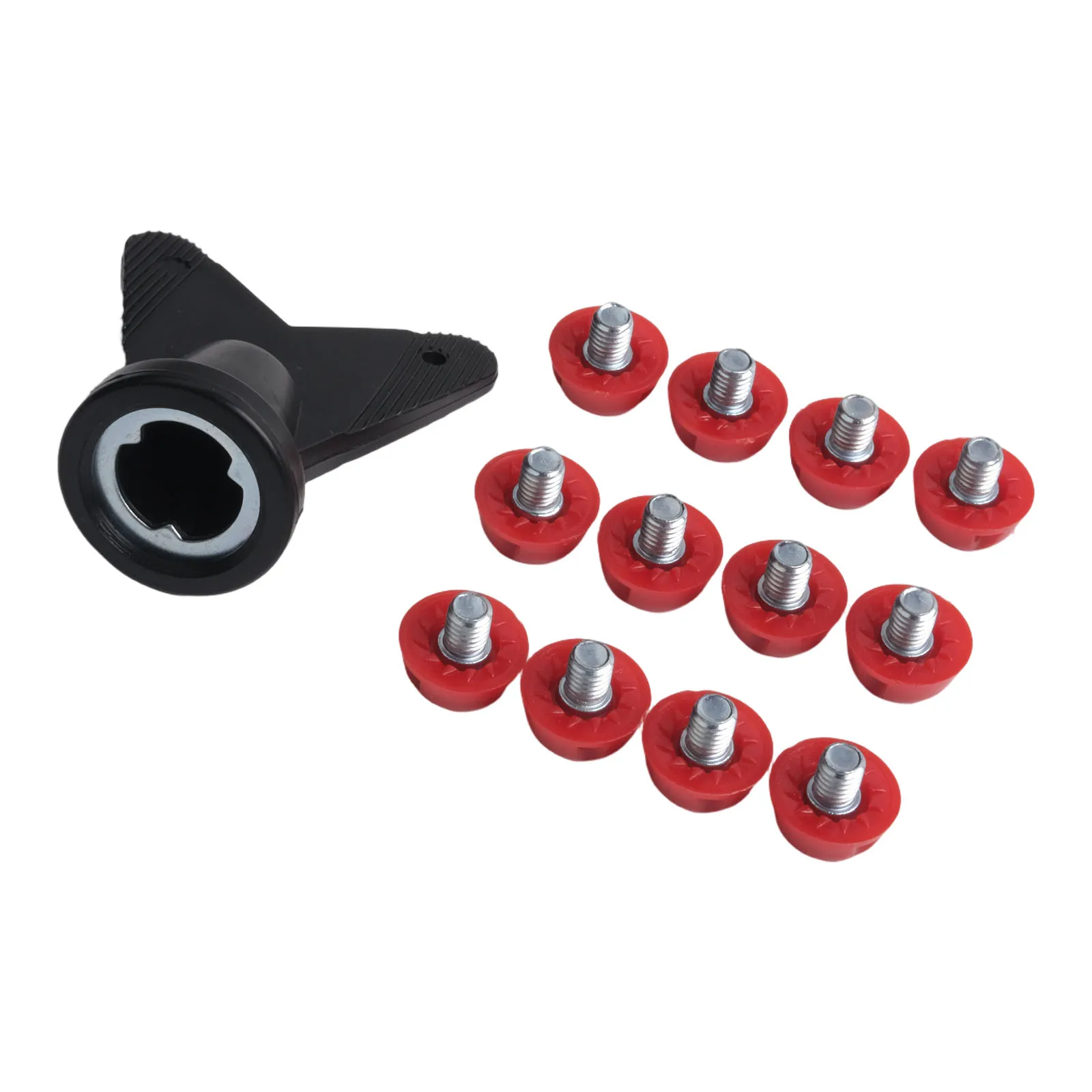 Set Pengganti 12 Paku Sepatu Bola untuk Sepatu Sepak Bola, Paku Plastik dengan Kunci Pas untuk Alas Kaki yang Aman dan Stabil