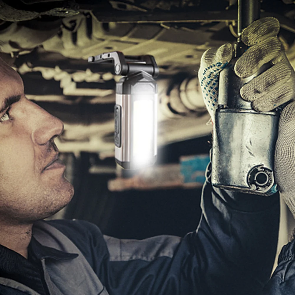 USB شحن إصلاح ضوء المدمج في المغناطيس مصباح العمل القابلة لإعادة الشحن للتخييم في الهواء الطلق فحص الطوارئ Led كشاف ضوء