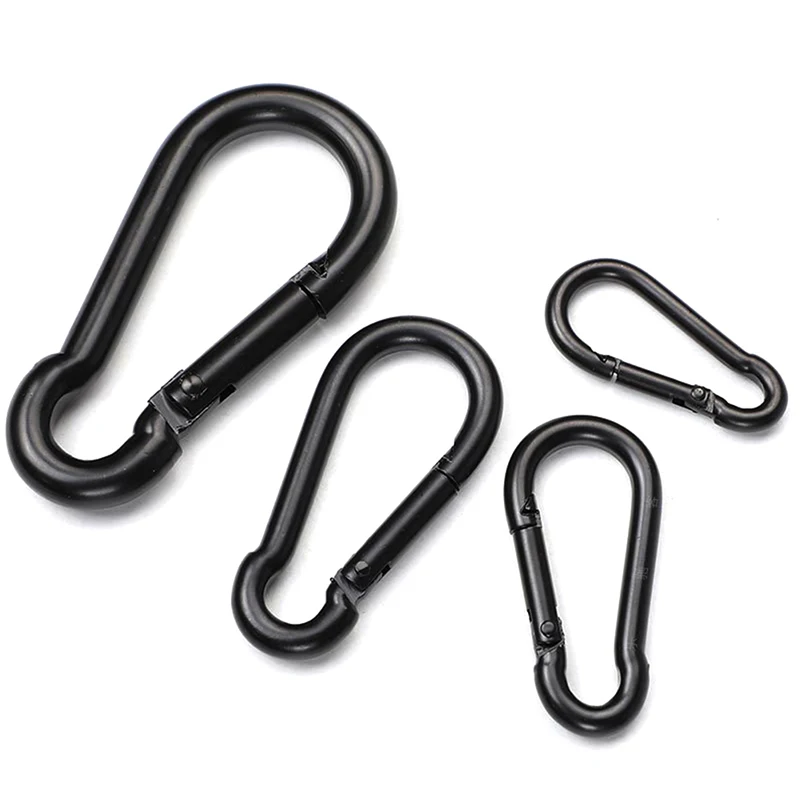 

Metal Keychain Clip Hooks D Carabiner Hooks Connector For Outdoor Camping Backpack Hiking Jewelry Making Key Ring DIY Findings