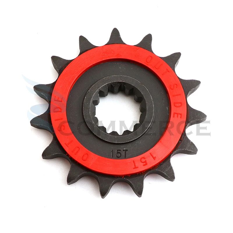 

Motorcycle Silent Sprocket 14T 15T 14/15 Teeth Pinion For Benelli TRK 502 502C BJ300 TNT300 BN302 BJ500 BJ600 TNT600