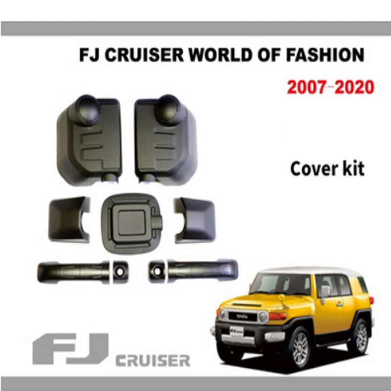 for Toyota FJ Cruiser rearview mirror cover reversing mirror frame anti-scratch chrome exterior decoration modification