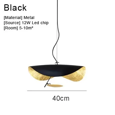Catellani & Smith Lederam Manta Hanger Lamp Vliegende Schotel Hoed Industriële Retro Replica Ontwerp Lamp Wit Zwart Hanglamp