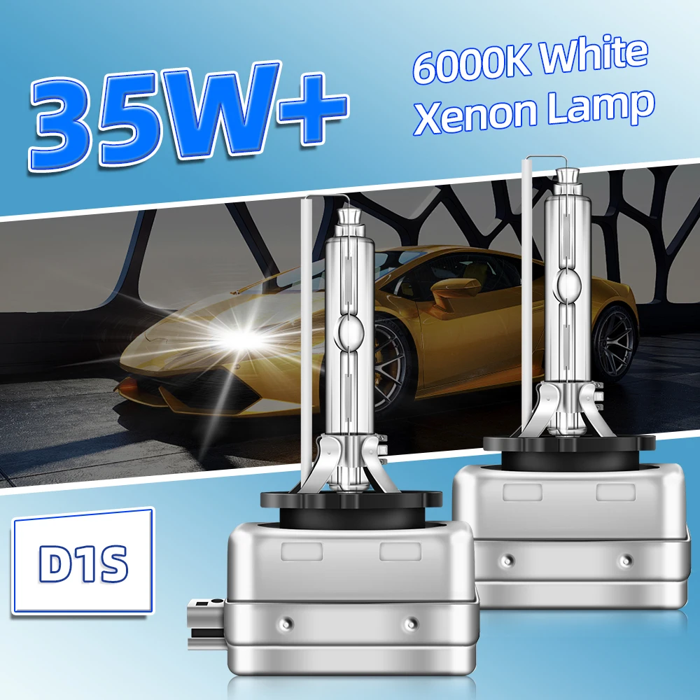 2PCS Lampu HID Xenon 12V 35W untuk Lampu Depan Mobil D1S D2S D3S D4S D1R D2R D3R D4R Lampu Xenon 4300K 6000K 8000K 10000K