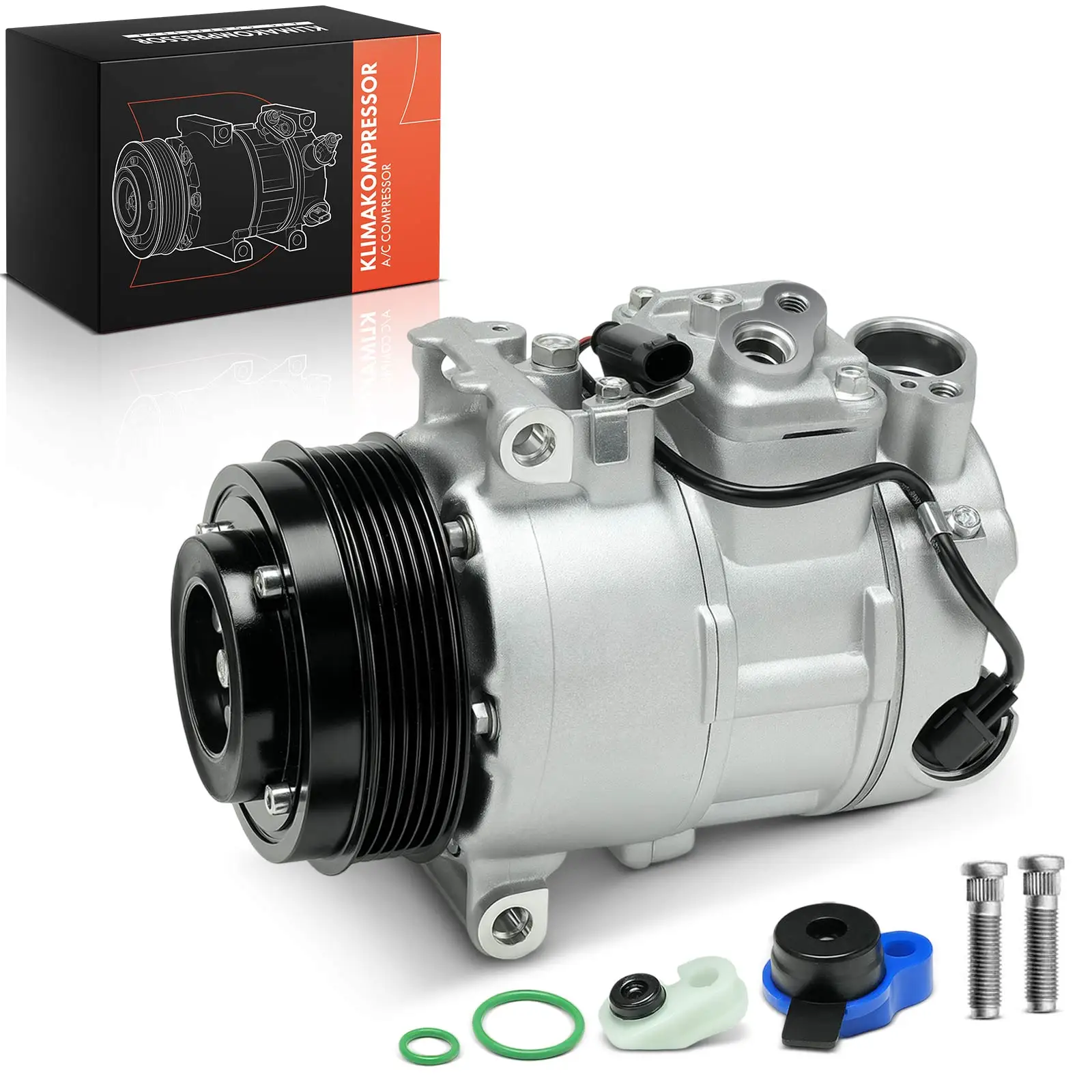 Frankberg 1x Klimakompressor für Mercedes-Benz Sprinter 3-T 3,5-T 4-T 4,6-T 5-T B906 68012250AA 198371