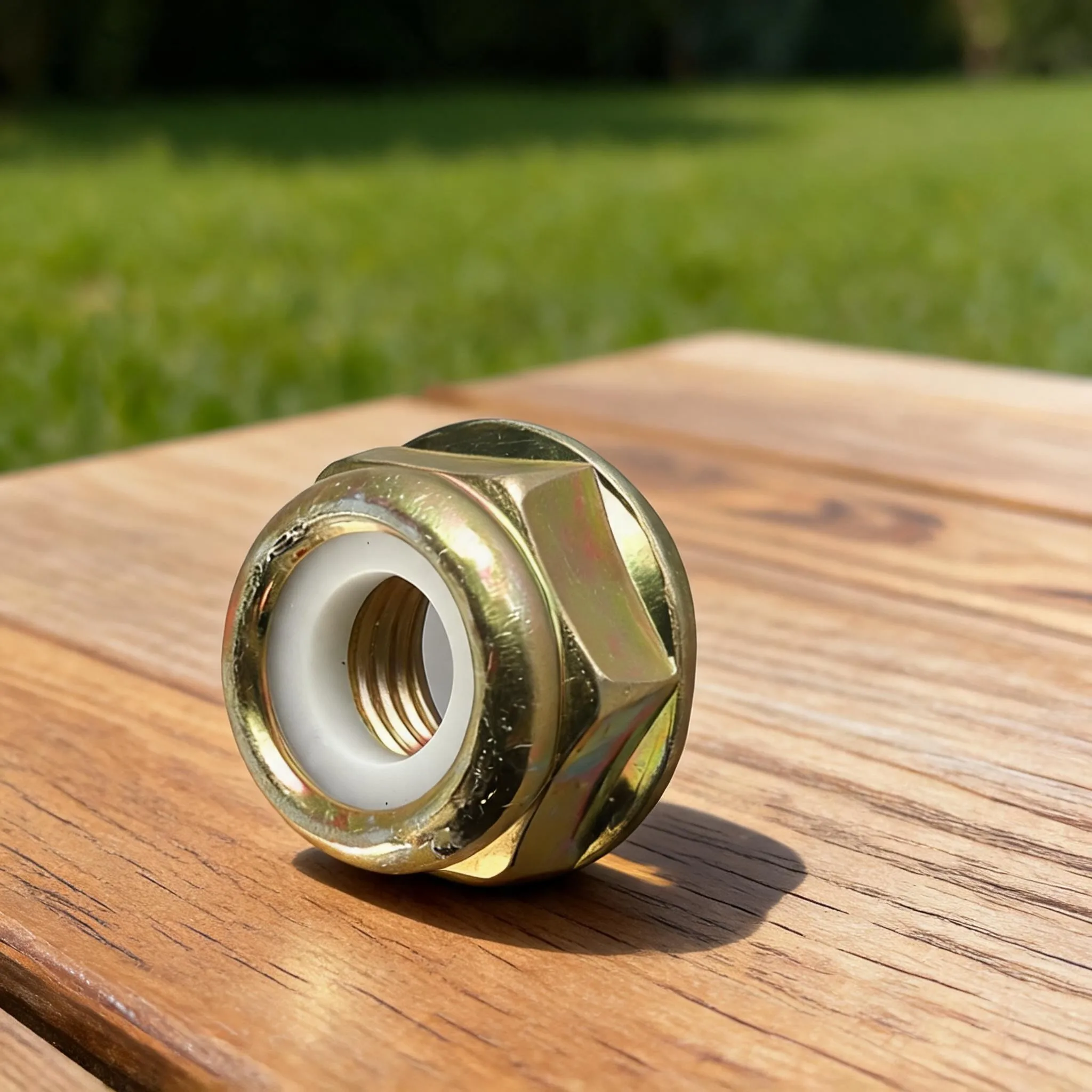 M10x1.25 Left Hand Thread Blade Nut Intended for Brushcutter Trimmer Use in Standard Maintenance Procedures M10x1.25