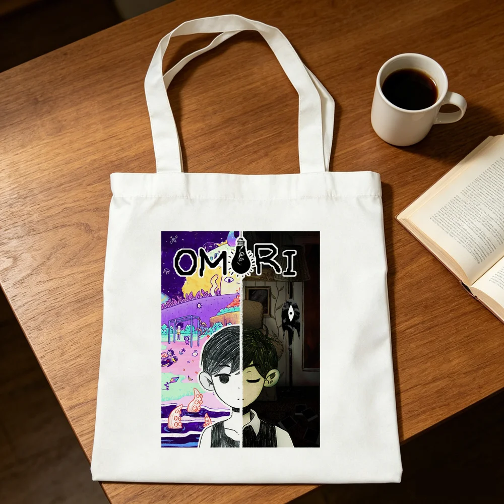 Omori tote bag shoulder  einkaufstasche foldable personnalisable reusable femme