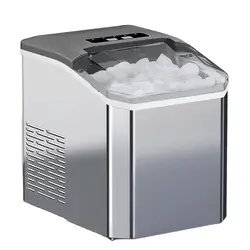 Household One-key Operation Stainless Steel Plastic Small Ice Maker Commercial Simple Operation