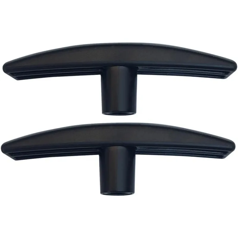 10 PCS Black Plastic T Bar Handle, T Shape Threaded Pull Knob for RV Cabinet Door Drawer Machinery Replacement Parts