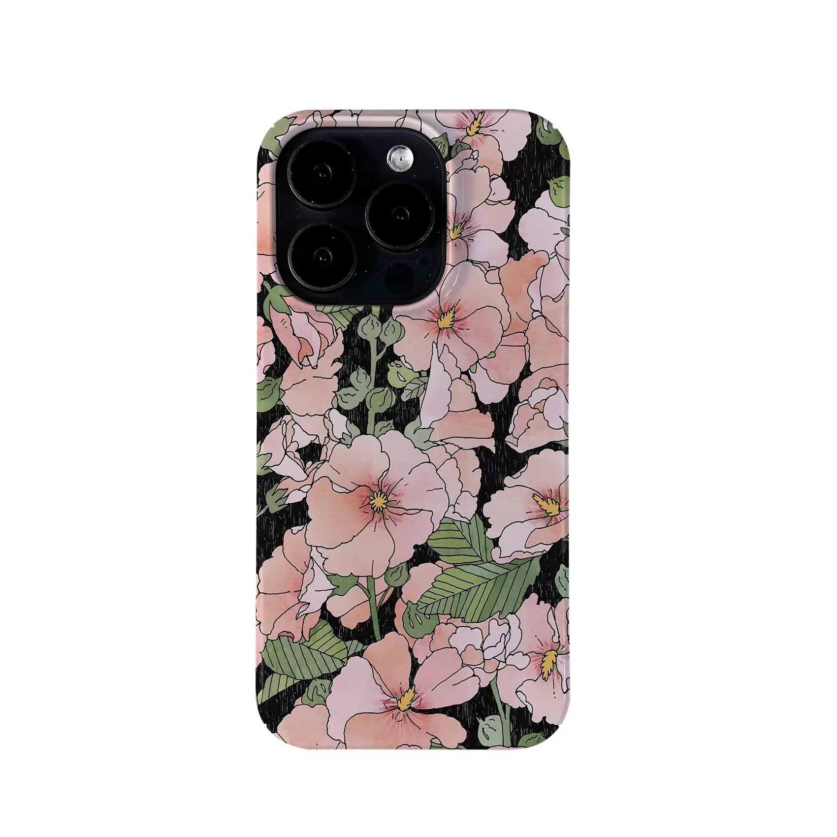 

Ins Korean Pink Stamen Phone Case for IPHONE 17 Air 16E 15 PROMAX 14 Plus 13 12 MINI 11 PRO 16Plus XR XS MAX Acrylic Phone Cover