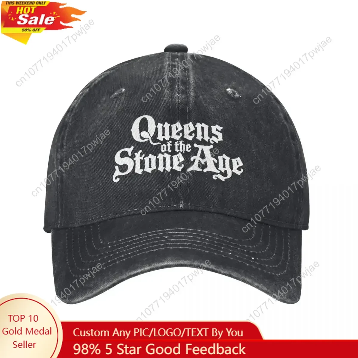 Queens Of Stone Age Baseball Cap Amerikaanse Rock Band Unisex Mannen Zonbestendige Trucker Hat Lente Vintage Running Hippie Baseball Caps