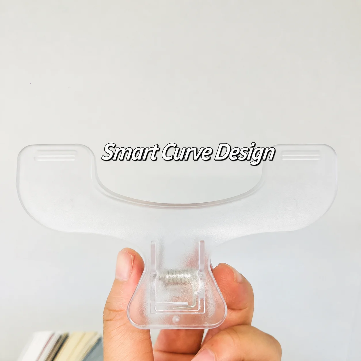 Translucent Clip Thickened Book Holder Clip U-Shaped Clip Non-Blocking For Sticky Notes Documents Office