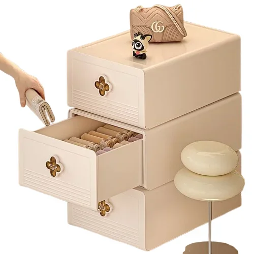 

Underwear storage box, drawer type, multi-layer desktop storage