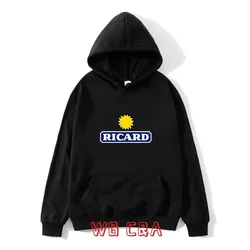 Hoodie Men's RICARD Hoodie in Stock Casual Plus Size Hoodie Pure Cotton Round Neck Hoodie