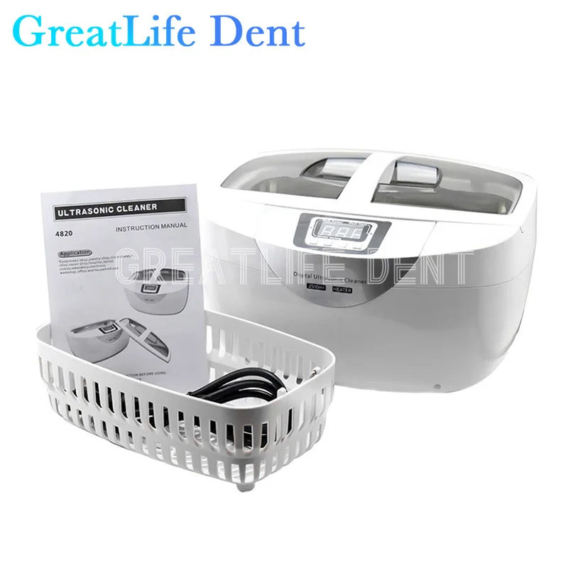 GreatLife Dent Dental 2.5L Ultrasonic Glasses Cleaner Jewelry Cleaner Ultrasonic Cleaner Machine Digital Tooth Jewelry Watches