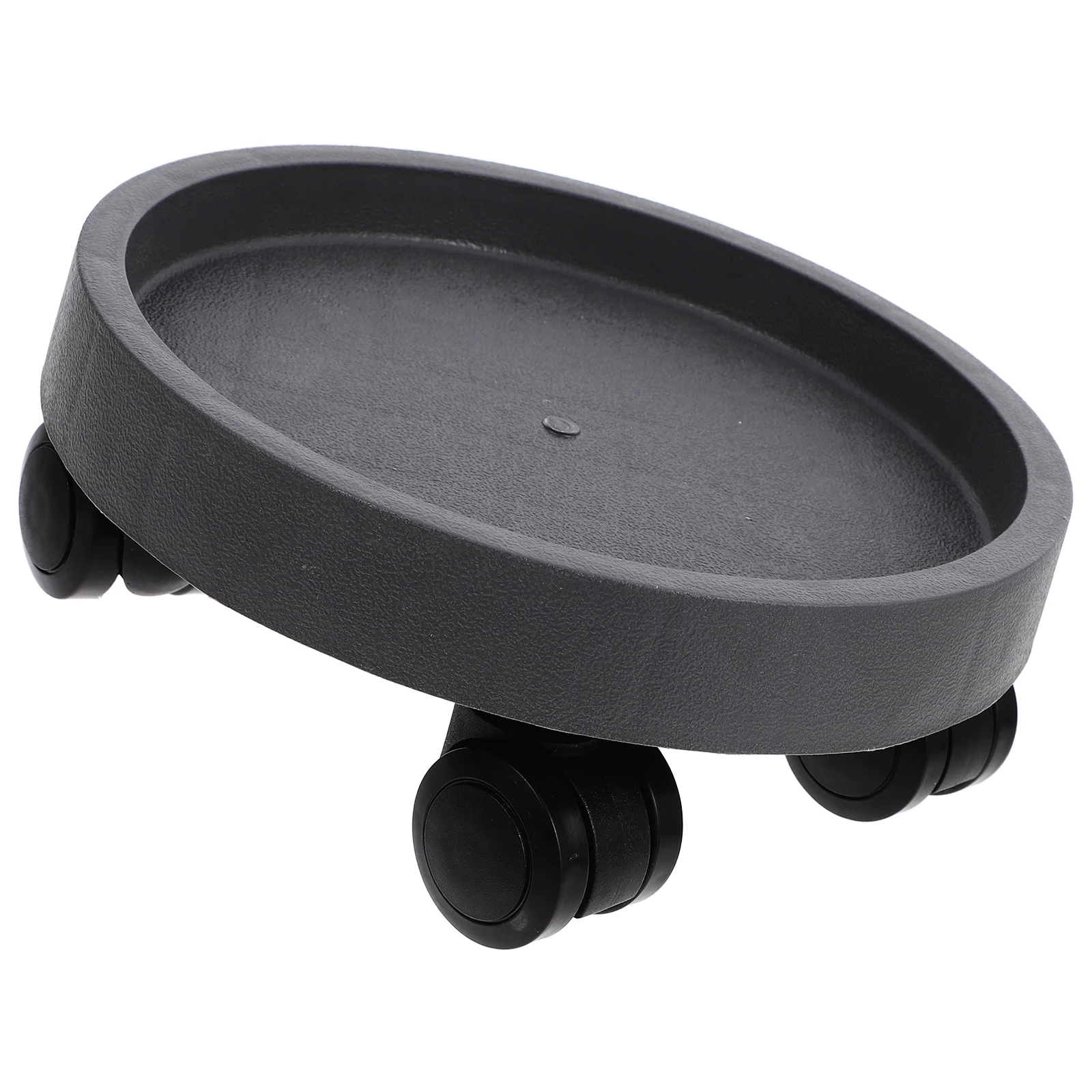 

1pc Flowerpot Tray 225mm Grey Movable Wheels Durable Planter St Water Storage Home Decor Plant Container Storage