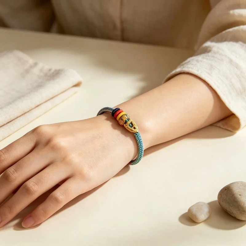YISON 2026 New Coloful Hand Rope Good Fortune Carp Encouragement Bracelet for Women and Men Students Lucky Studying Working Gift