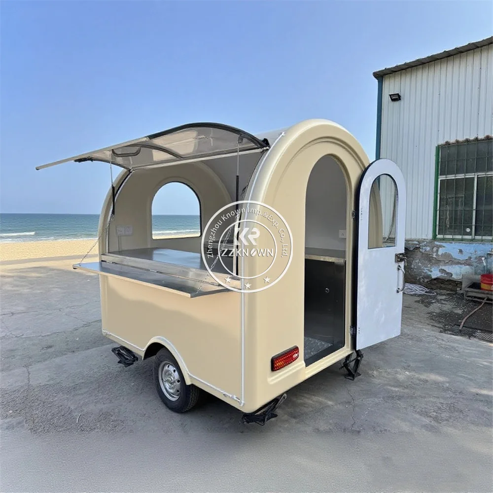 

Тележка для общественного питания Мобильная концессионная тележка для пиццы и гамбургеров Прицеп для еды Уличный грузовик для кофе с полной кухней