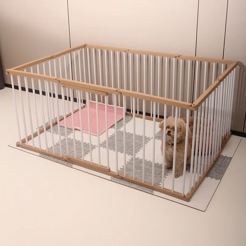 Indoor Pets Enclosure Easy Installation Rail Cage Metal Detachable Fence for Small Dogs