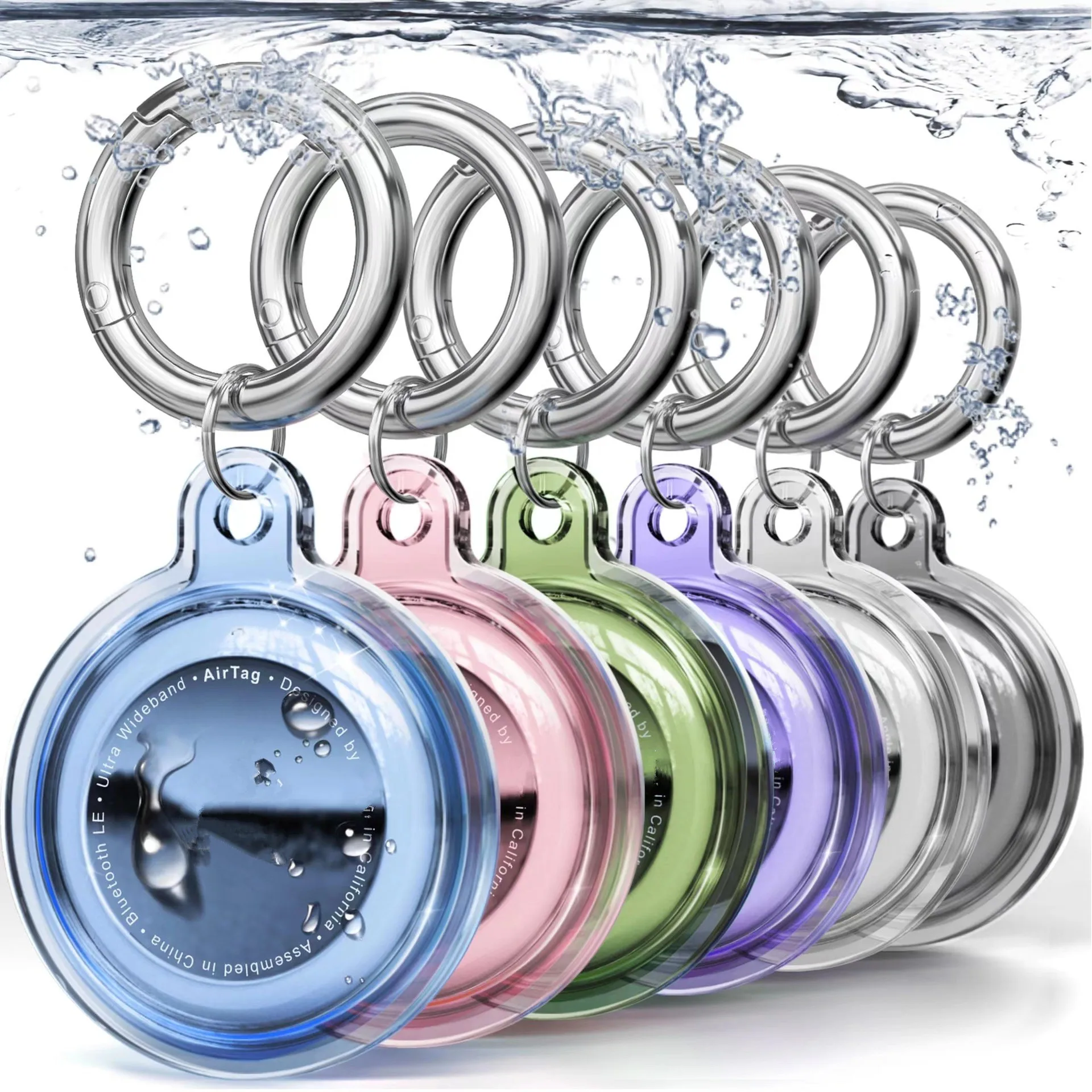 

Мягкий чехол-держатель для Apple Airtag, водонепроницаемый анти-потерянный брелок-держатель для Air Tag, защитный полное покрытие, ошейник для собак, кошек и домашних животных