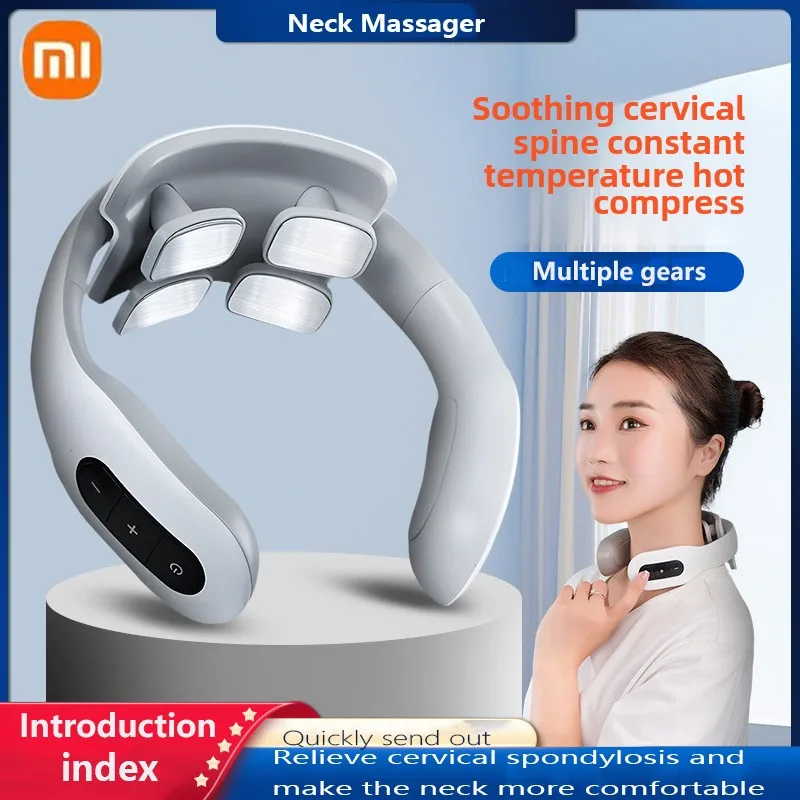 Xiaomi Neck Massager Portable Neck Strap Heating Relieve Neck Pain Relaxation Training Intelligent Rubbing and Pressing Masssge