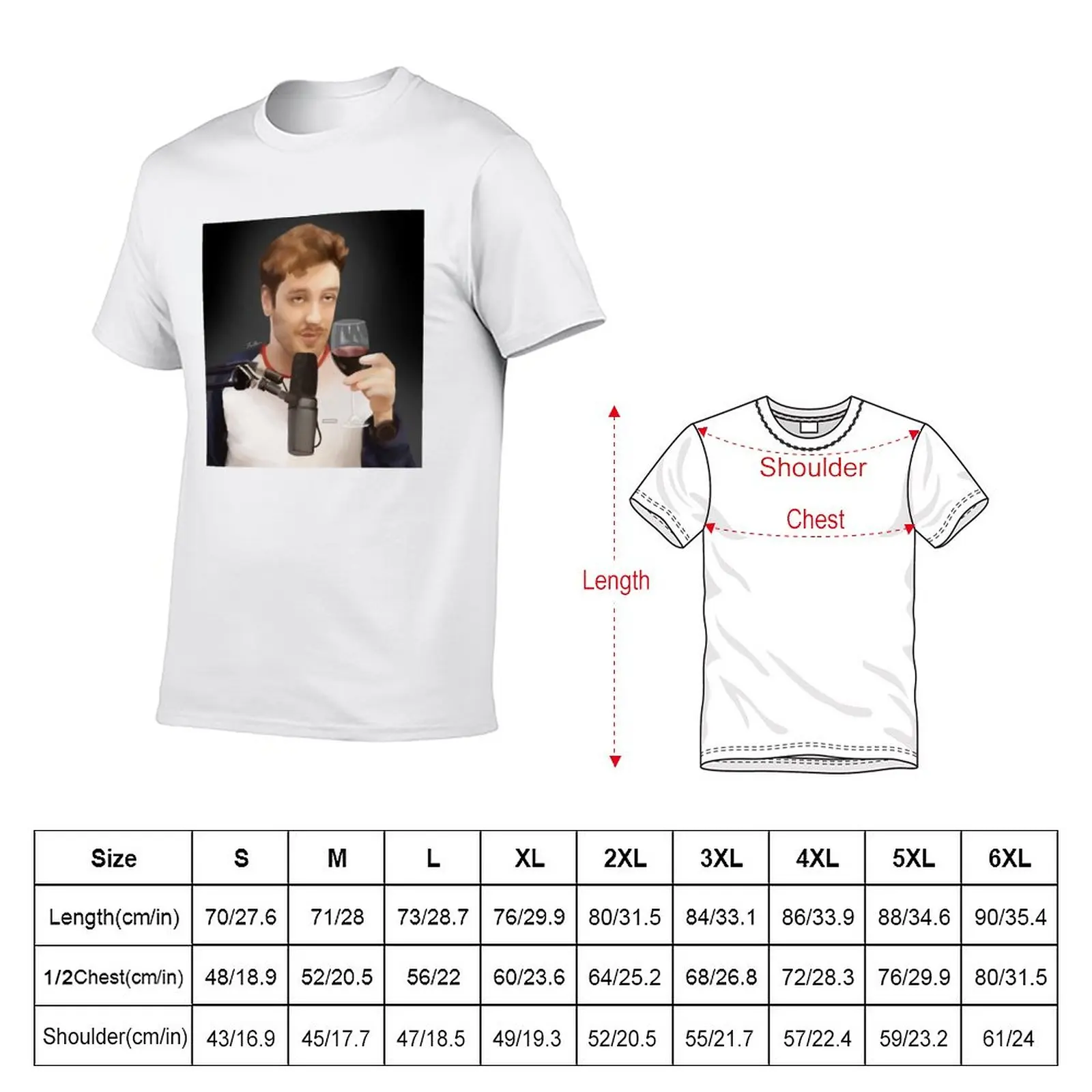 Connor Wine Glass T-Shirt vintage shirts graphic tees sublime korean fashion funny t shirts for men