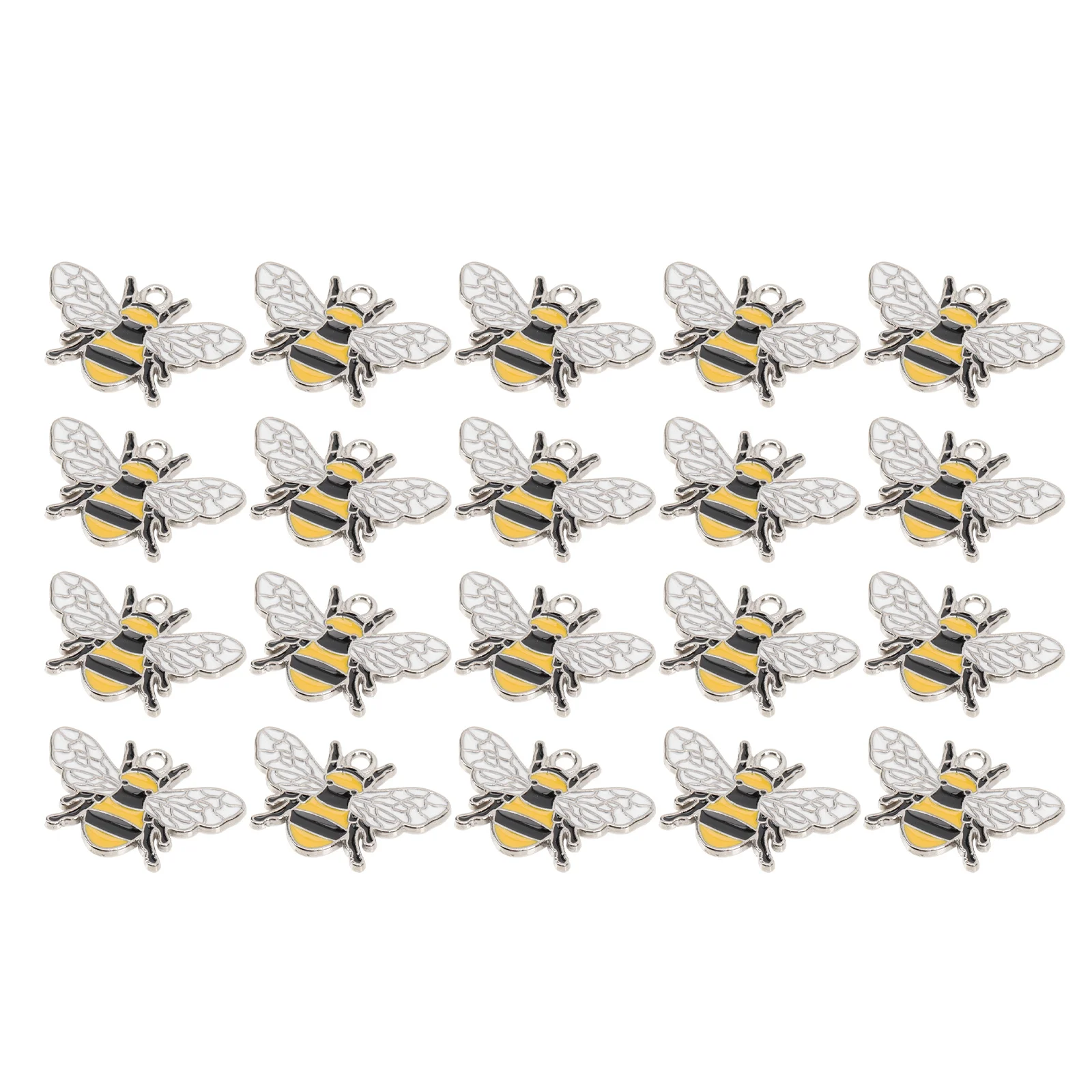 

20 Pcs Alloy Pendant Accessories Charms for Earrings Jewelry Making Animal Yellow