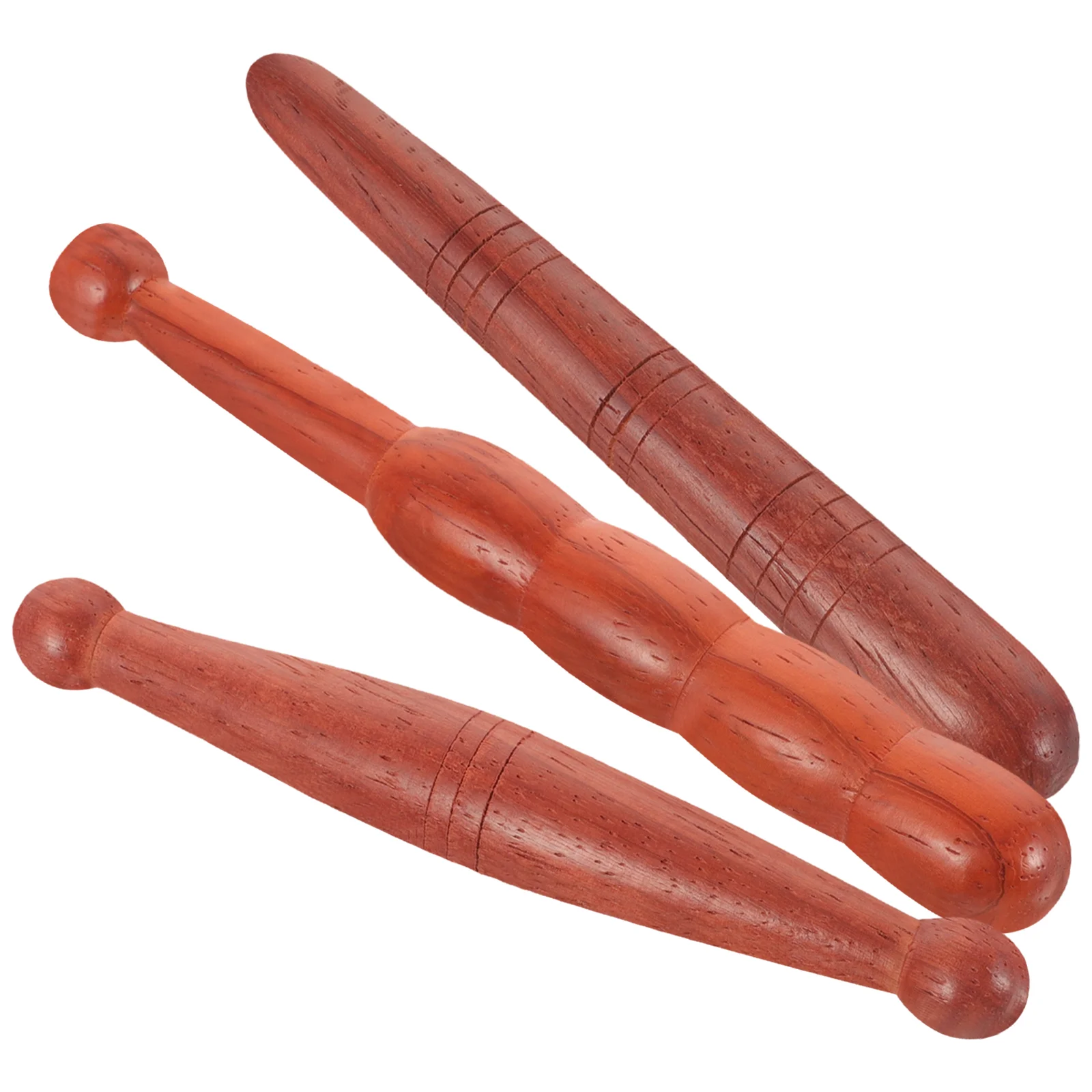 

3 Pcs Acupoint Massage Stick Relaxation Tools Massaging Wooden