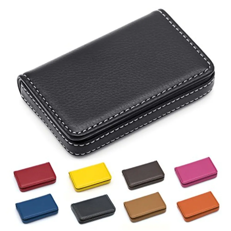 

Business Name Card Holder Luxury PU Leather, Business Name Card Holder Wallet Cit card ID Case/Holder For Men and Women - Keep