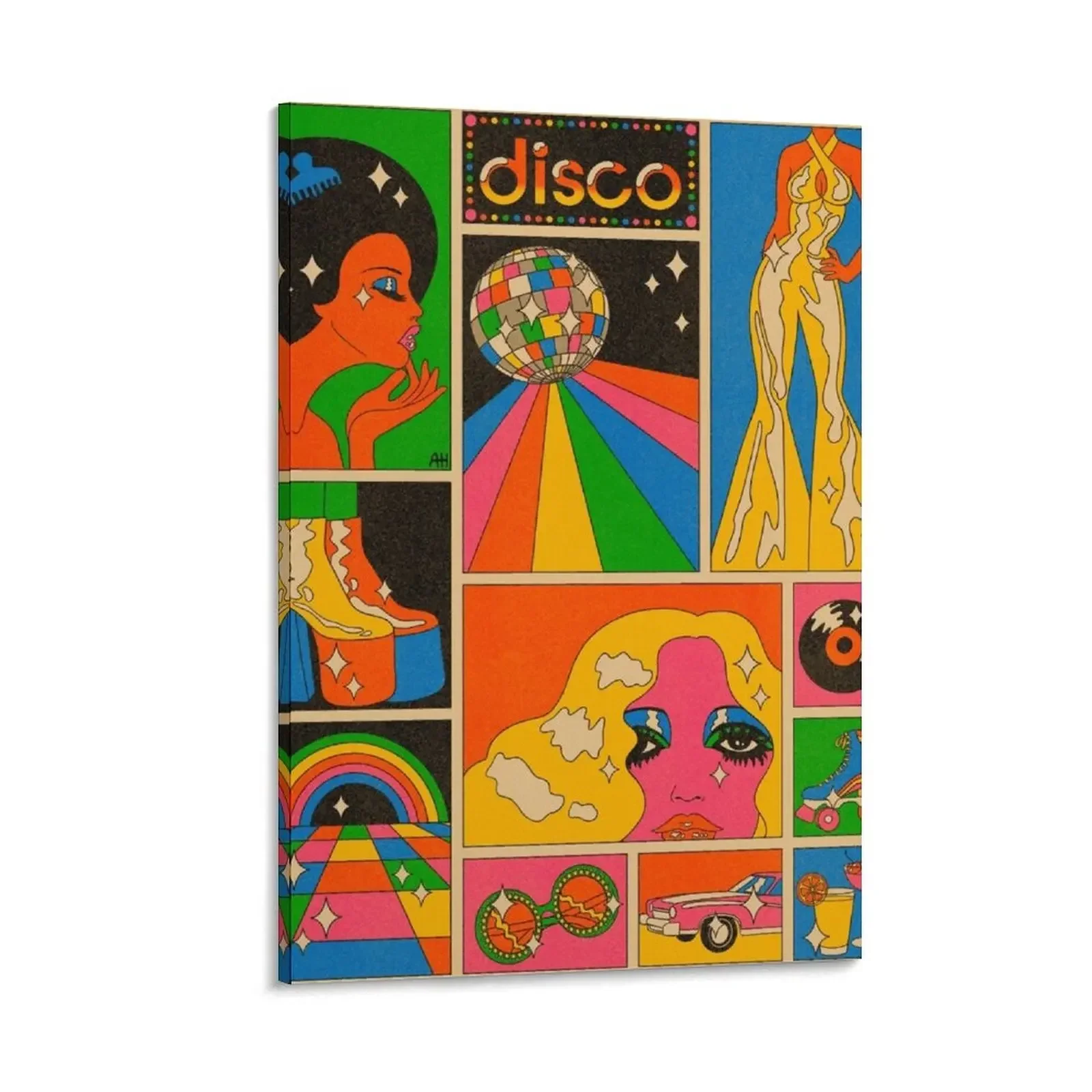 

Disco mood Canvas Painting decorative frames wall room posters Luxury living room decoration
