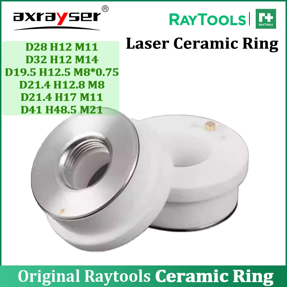 Anello in ceramica laser originale Raytools Dia28/32/19,5/21,4/41mm Anello portaugello per testa di taglio in fibra BT230 BT240 BMH110 114