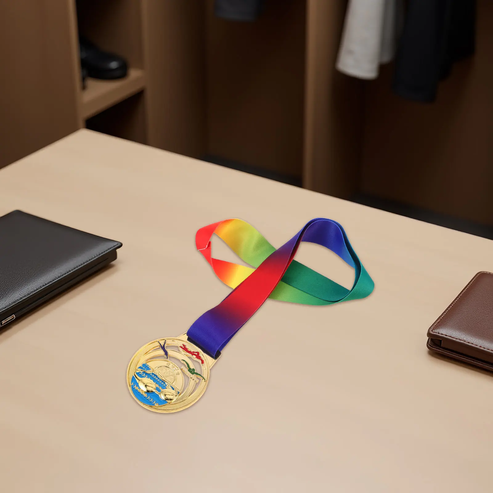 

Metal Swimming Medal Award Medal Metal Zinc Alloy First Place Trophy Sports Competition Swimming Event Athlete Recognition