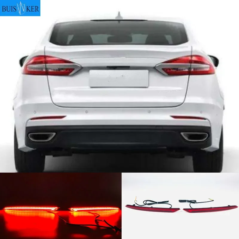 

For Ford Mondeo Fusion 2019 2020 Multi-function LED Bumper Light Rear Fog Lamp Brake Light Turn Signal Light Reflector