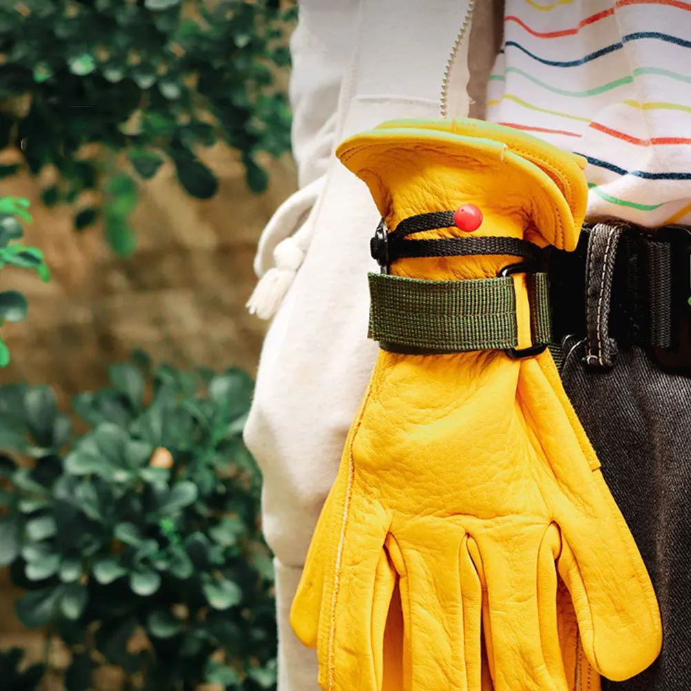 5 قطعة الأشرطة القفازات قابلة لإعادة الاستخدام النايلون مشبك التخييم التنزه تسلق حزام المقود حامل متعددة الوظائف المحمولة قفاز وحبل أصحاب #4