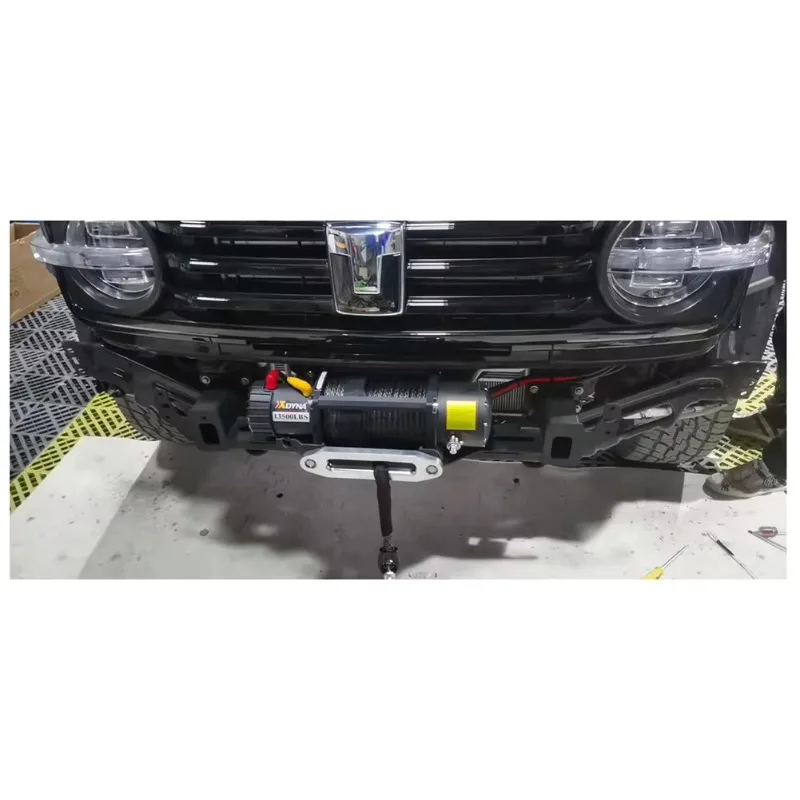 13500lbs Electric Anchor Winch 12v/24v Synthetic  Rope 6.2HP Motor Automatic Brake 25m Lifting Height