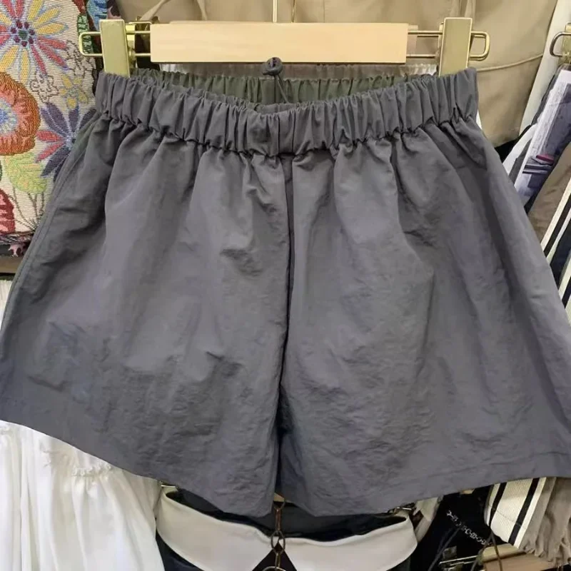 Pantaloncini cargo Donna Vintage Estate a vita alta Streetwear Cool Baggy Gamba larga Estetica Nozioni di base unisex Quotidiano tenero Ulzzang Nuovo