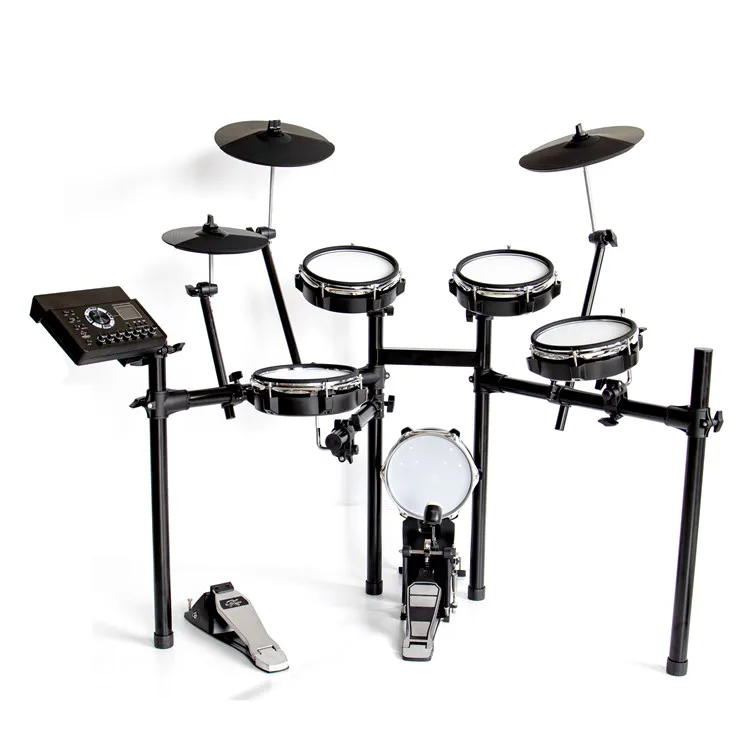 

Wholesale price digital drum instruments drum set with 5drums 3cymbals digital drum kit