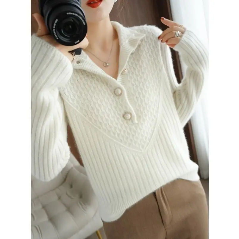 Autumn and Winter Clothing Big Brand Italian Sweater Base Shirt Top Women's Clothing Cut Label High-end Original Luxury Brand