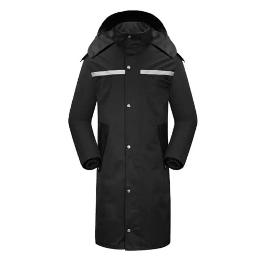 

iCreek Raincoat Waterproof Long Rain Jacket Lightweight Rainwear Reflective with Packable Hood for Men Women Adults