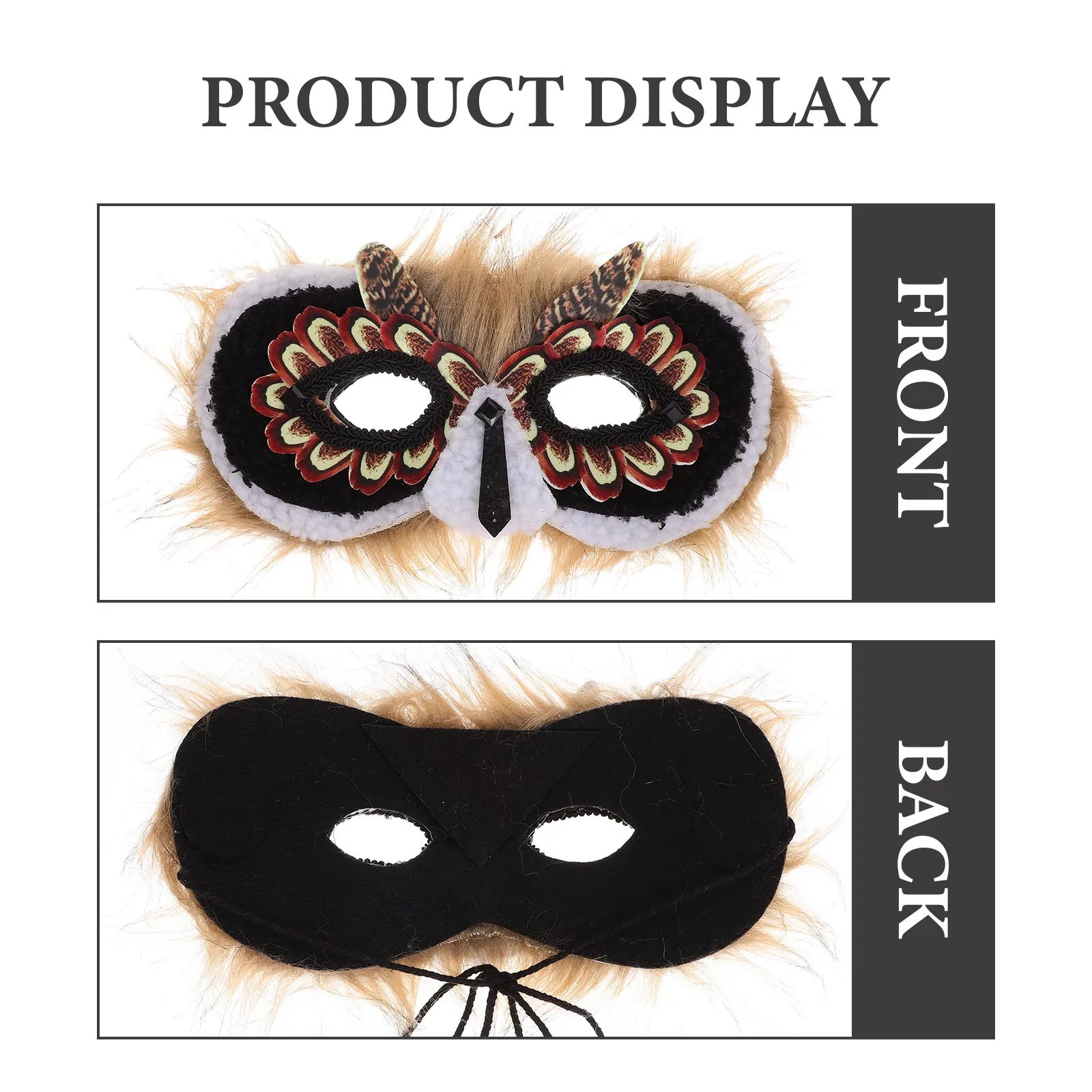 

Owl Mask for Kids Reusable Halloween Costume Animal Design Party Prop Kids Owl Mask Cartoon Style Festival Toy