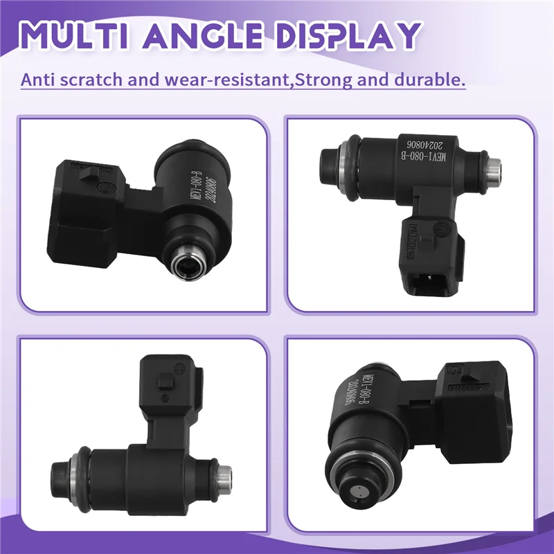 

AM-2X MEV1-080-B RP80A1 Two Holes Motorcycle Fuel Injector Nozzle For 125CC-150CC Motorbike Accessories