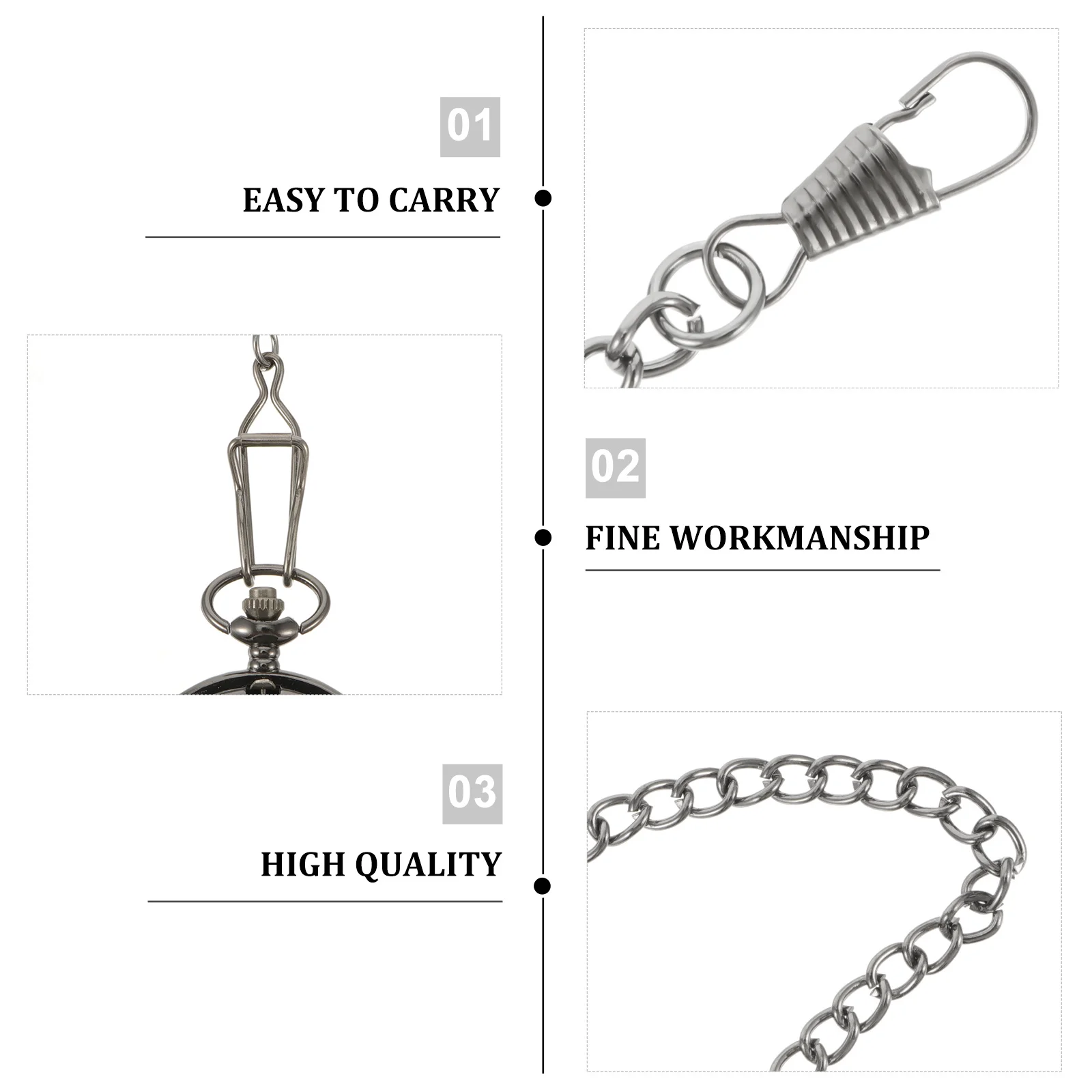 

Pocket Quartz Movement Retro Hanging Watch For Men Clothing Chain Pocket Watch Accessory Father Gift Pendant