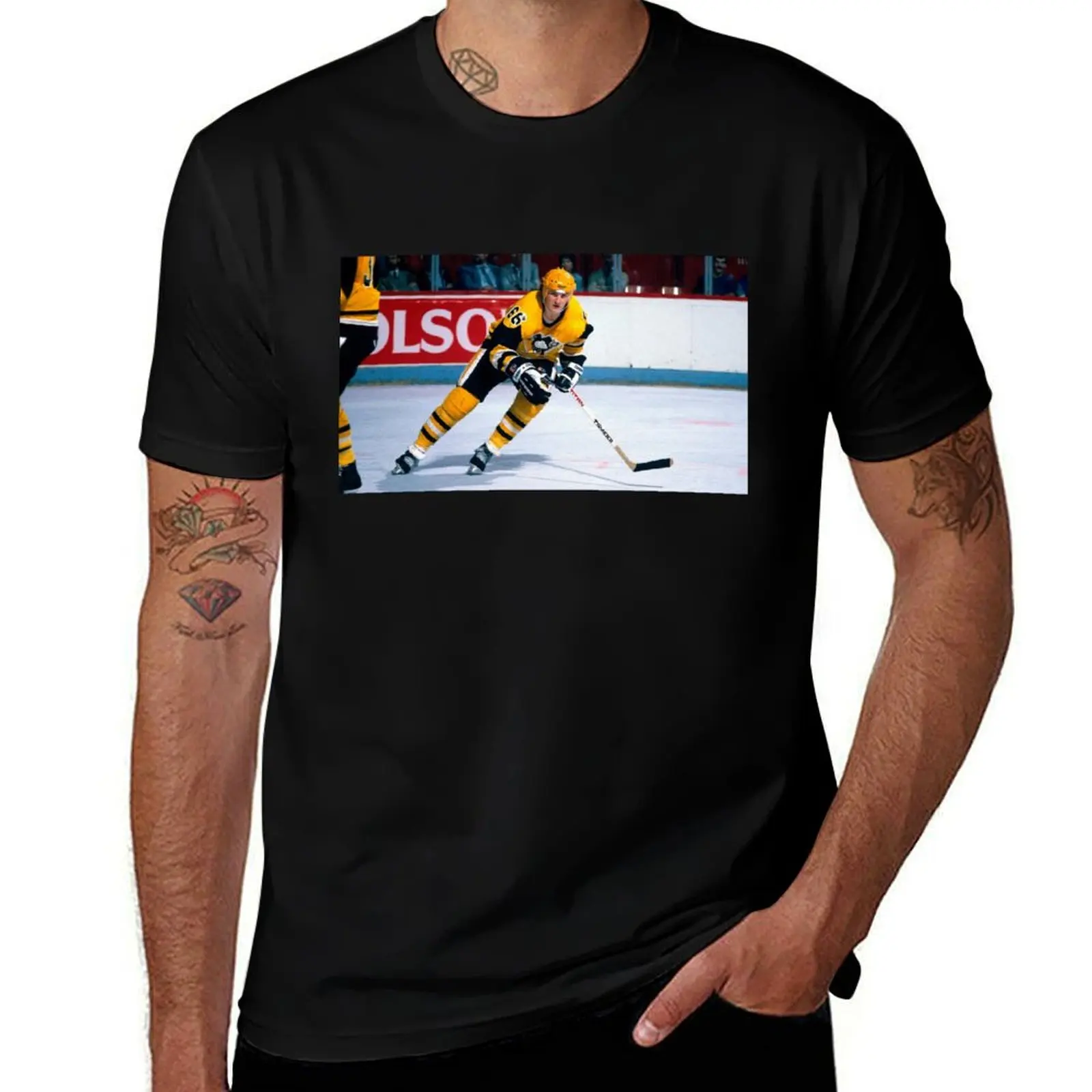 

Mario Lemieux T-Shirt Casual Fashion Print Tee Top