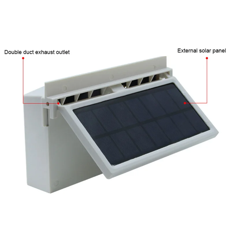 Car Cooling System Solar Panel Car Window Cooler Fan Auto Air Vent Ventilation Fan Solar Radiator 3 Fans For Camper