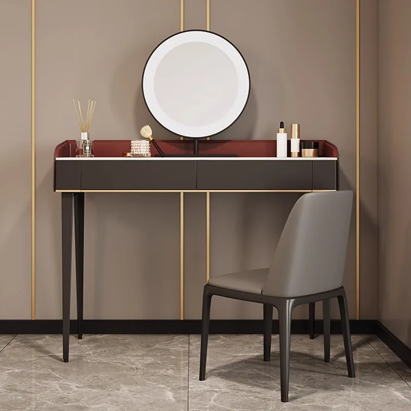 Factory Wholesale Modern Dressing Dresser With Light Bulbs Bedroom Vanity Table