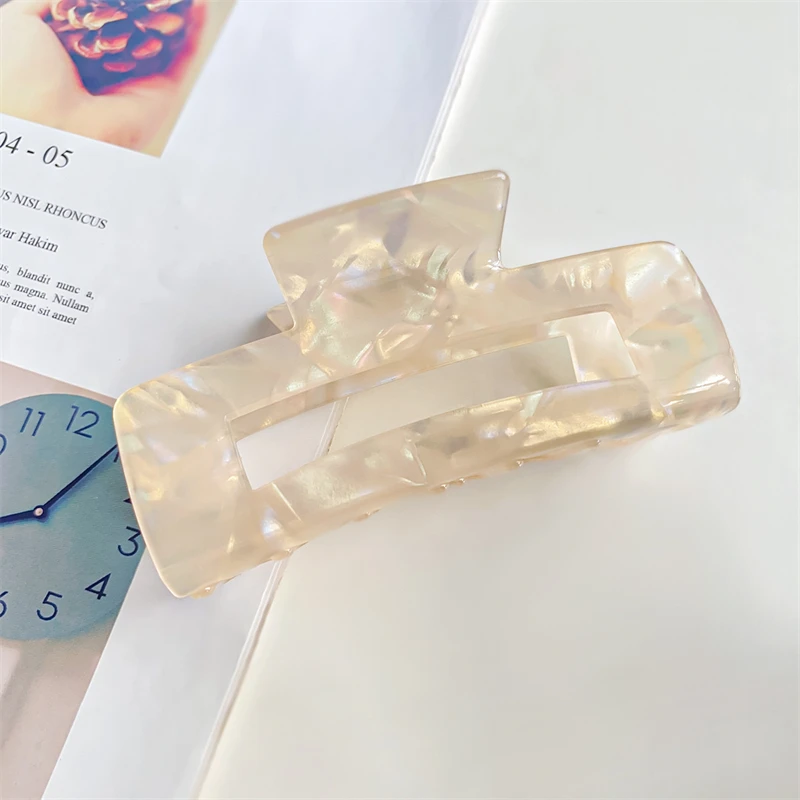 mermaid shark clip Korea large imitation acetic acid hair grab female back head hair clip disc hair grab clip