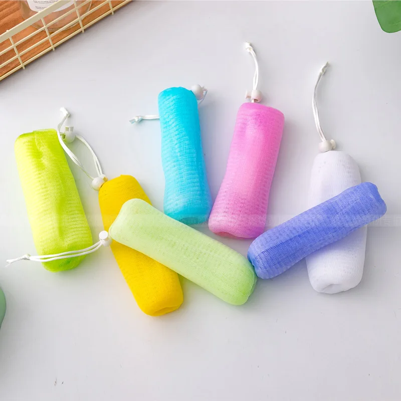 

Хорошее качество, красочное трехслойное (всего 6 слоев) мыло, Сетчатая Сумка для мыла ручной работы, мыло для вспенивания 7 шт./компл.